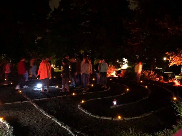 Full Moon Walk at Michener Museum Labyrinth